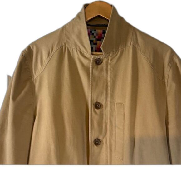 Robert Graham Outpost Jacket L/42 Khaki Tailored Fit Woven 5 Pocket $498 Mens - Picture 4 of 12